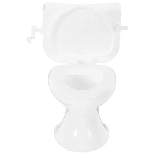 Miniatura Toilette Bianco per Domani Bambole Design Elegante Realistico