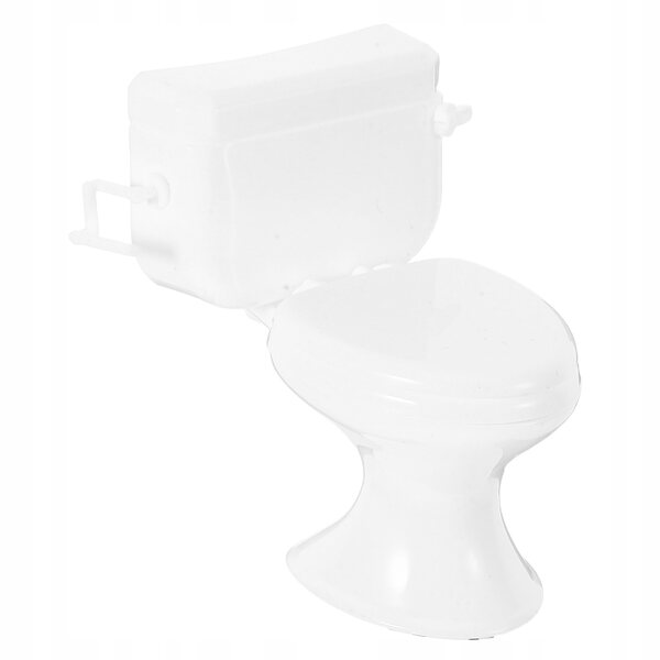 Miniatura Toilette Bianco per Domani Bambole Design Elegante Realistico