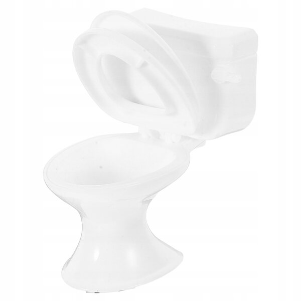Miniatura Toilette Bianco per Domani Bambole Design Elegante Realistico