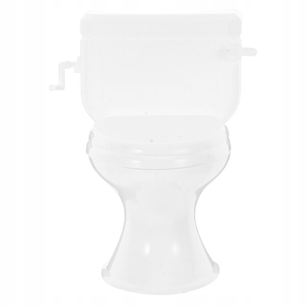 Miniatura Toilette Bianco per Domani Bambole Design Elegante Realistico