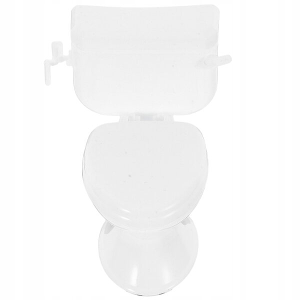 Miniatura Toilette Bianco per Domani Bambole Design Elegante Realistico