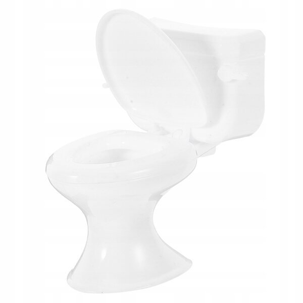 Miniatura Toilette Bianco per Domani Bambole Design Elegante Realistico