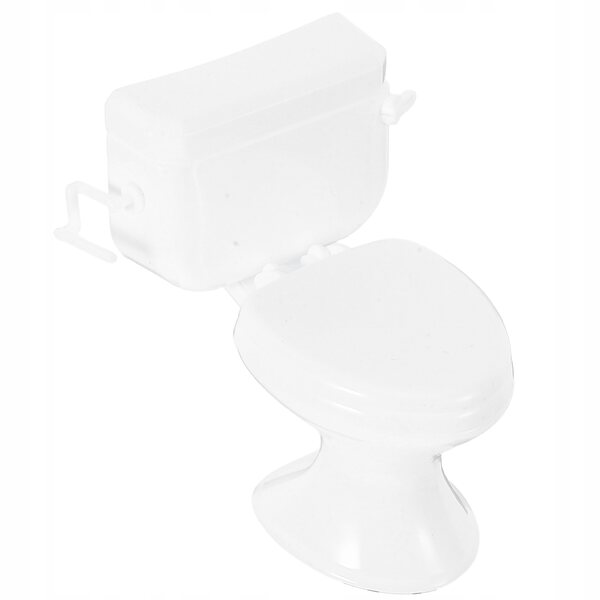 Miniatura Toilette Bianco per Domani Bambole Design Elegante Realistico