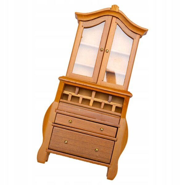 Miniatura mensola in legno per casa delle bambole, decorazione e gioco