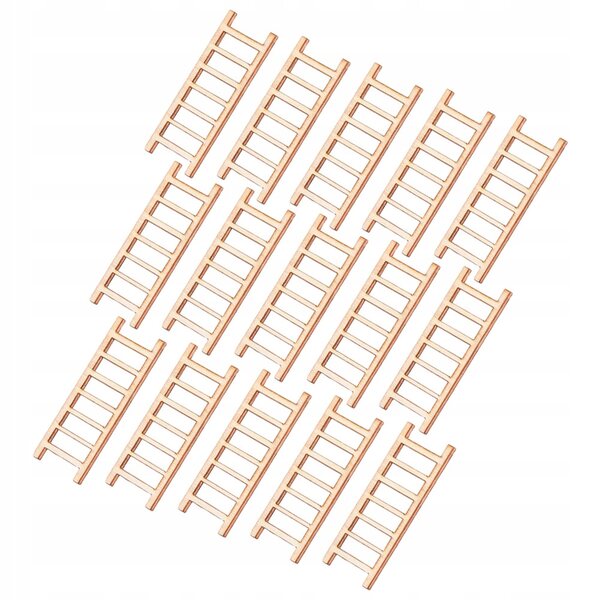 Holzleiter-Miniaturen 15 Stück für Garten- und Puppenhausdekorationen