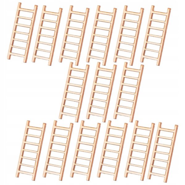 Holzleiter-Miniaturen 15 Stück für Garten- und Puppenhausdekorationen