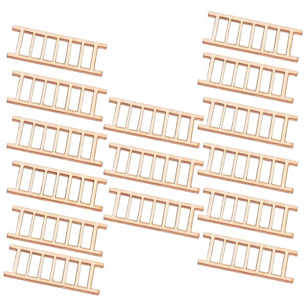 Holzleiter-Miniaturen 15 Stück für Garten- und Puppenhausdekorationen