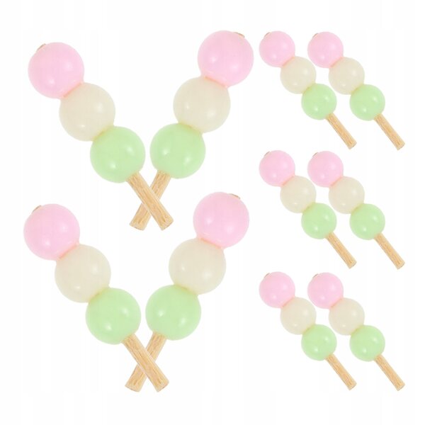 Set 10 mini decorazioni cibo per casa delle bambole in plastica colorato