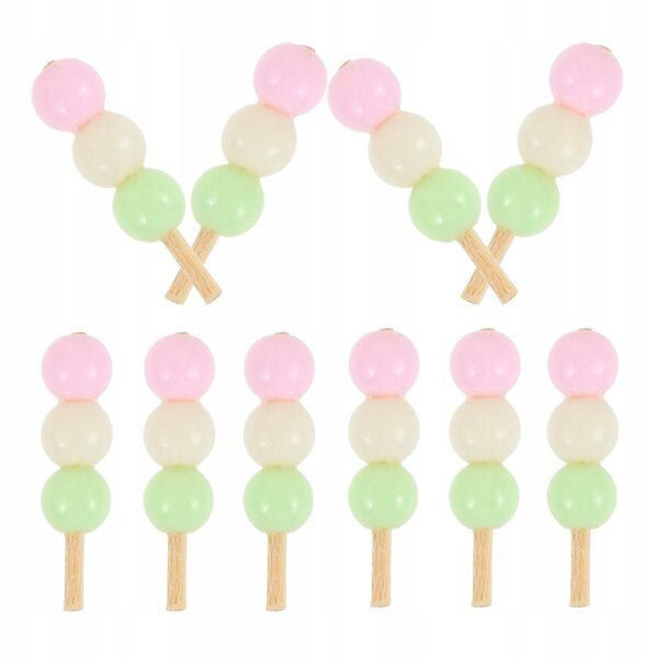 Set 10 mini decorazioni cibo per casa delle bambole in plastica colorato