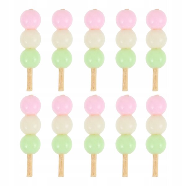 Set 10 mini decorazioni cibo per casa delle bambole in plastica colorato