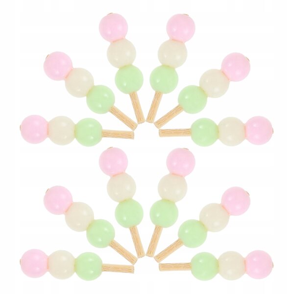 Set 10 mini decorazioni cibo per casa delle bambole in plastica colorato