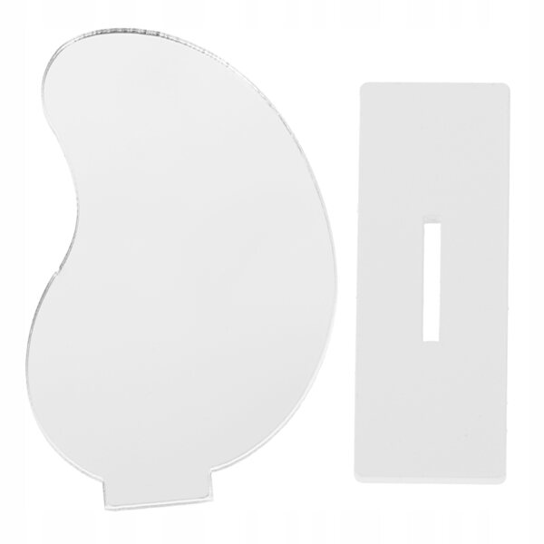 Mini Specchio Bianco in Plastica per Case delle Bambole, Decorazione Perfetta