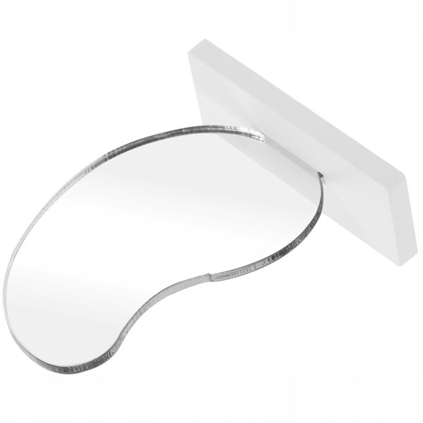 Mini Specchio Bianco in Plastica per Case delle Bambole, Decorazione Perfetta