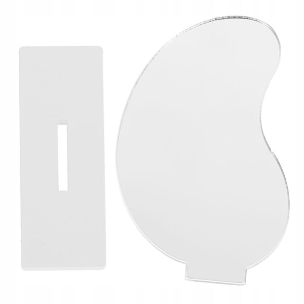 Mini Specchio Bianco in Plastica per Case delle Bambole, Decorazione Perfetta