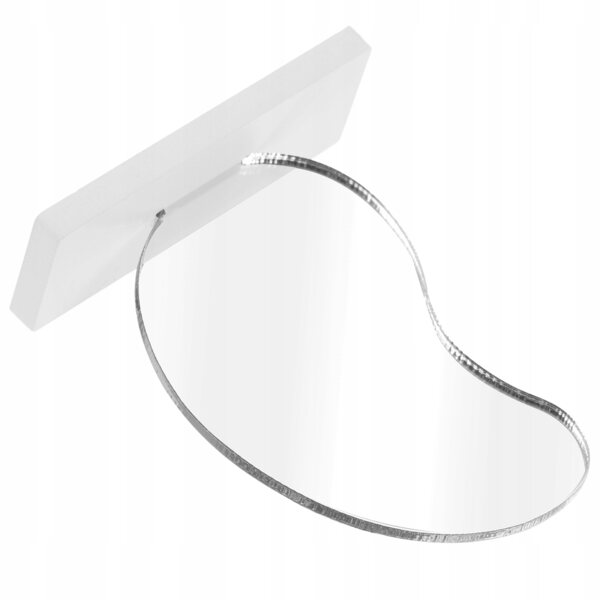 Mini Specchio Bianco in Plastica per Case delle Bambole, Decorazione Perfetta