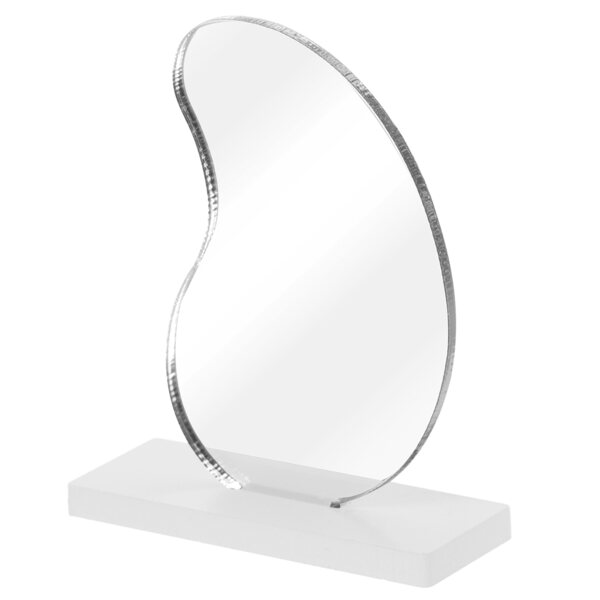 Mini Specchio Bianco in Plastica per Case delle Bambole, Decorazione Perfetta