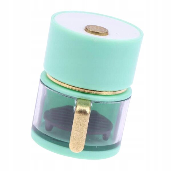 Friggitrice ad aria calda in miniatura 1:12 per casa delle bambole verde chiaro