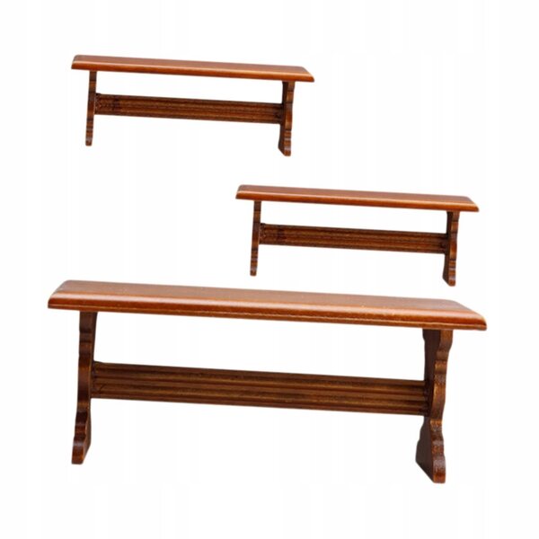 Set miniatura tavolo e sedie per casa delle bambole scala 1:12 in legno