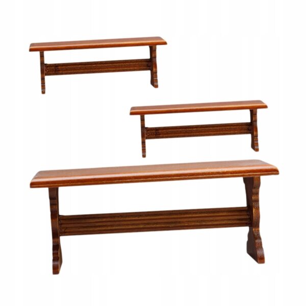 Set miniatura tavolo e sedie per casa delle bambole scala 1:12 in legno