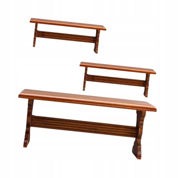 Set miniatura tavolo e sedie per casa delle bambole scala 1:12 in legno
