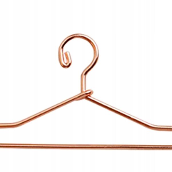 Lot de 10 mini étendoirs en métal pour vêtements de poupée or rose 40 mm