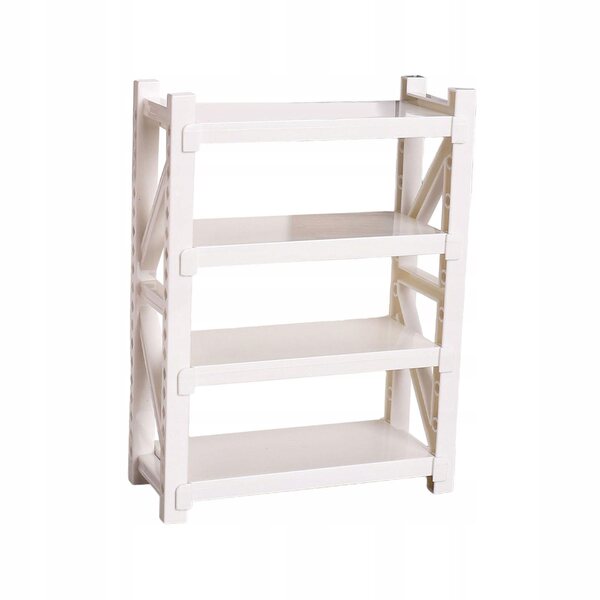 Libreria in miniatura per casa delle bambole, 4 pezzi, bianco, 16x12x5 cm