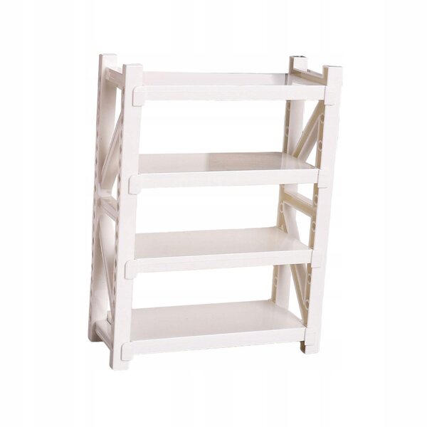 Libreria in miniatura per casa delle bambole, 4 pezzi, bianco, 16x12x5 cm