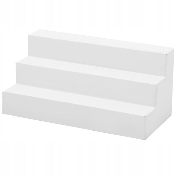 DOMEK DLA LALLEK MIKRO SCENA 1/12 SCHODY PRZYDRZWIOWE DIY MINI BIAŁE STOPNI