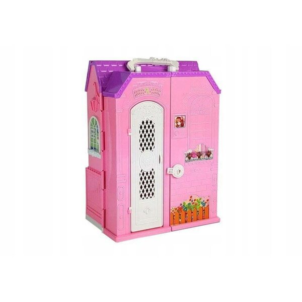 Casa delle bambole con armadio e accessori, bambola da 26 cm, specchio interattivo