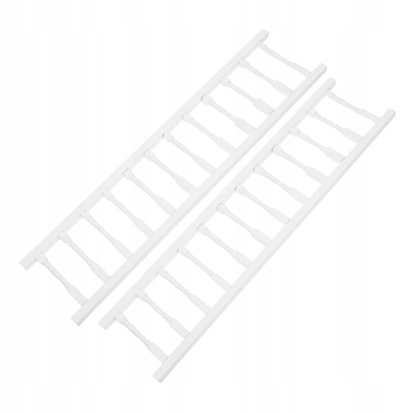 Miniatura bianco in legno: mini recinto decorativo per casa delle bambole 1:12