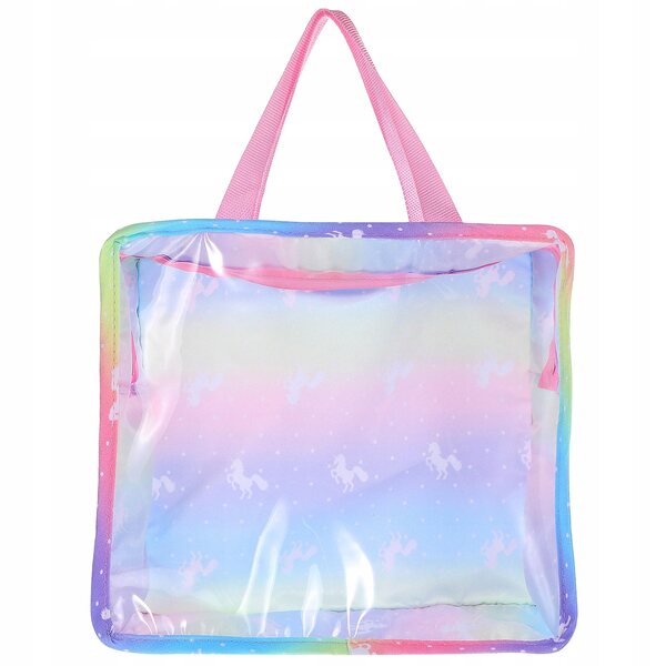 Borsa porta giocattoli e vestiti per bambini con design kawaii e unicorno