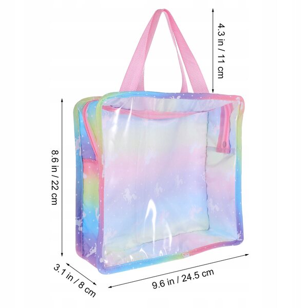Borsa porta giocattoli e vestiti per bambini con design kawaii e unicorno