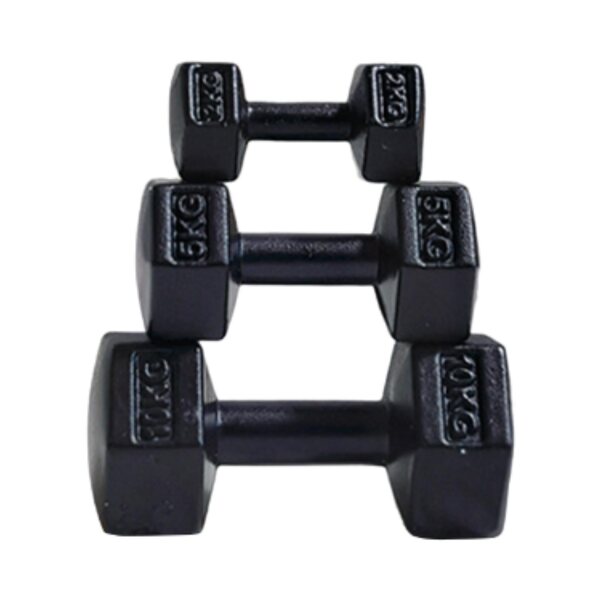 Set 3 Mini Hantle Sportive per Casa delle Bambole in Legno Nero Miniature