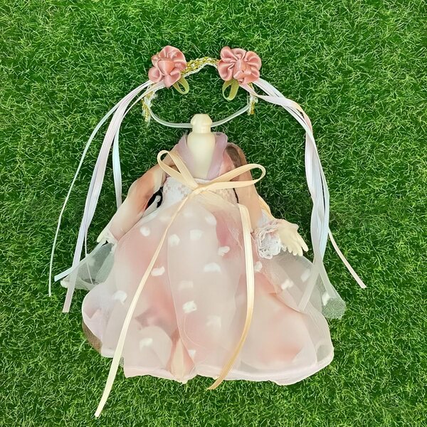 Blaue Hanfu-Kleidung für 16–17 cm große BJD-Puppen im traditionellen chinesischen Stil