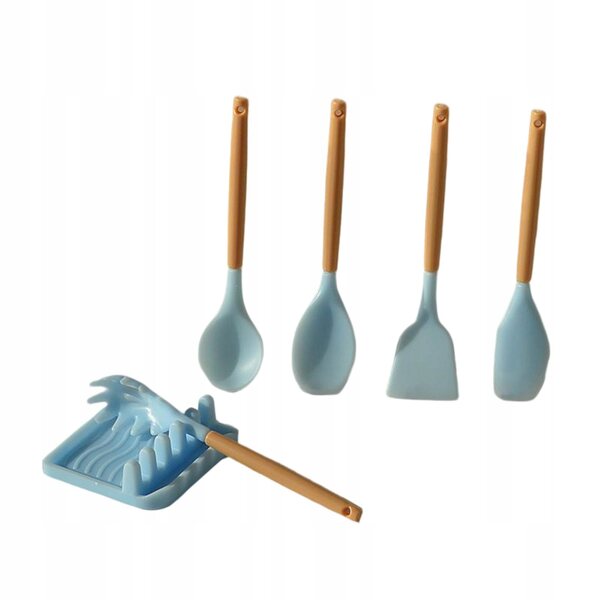 Küchenzubehör-Set für Puppenhäuser im Maßstab 1:6, blaue Dekoration