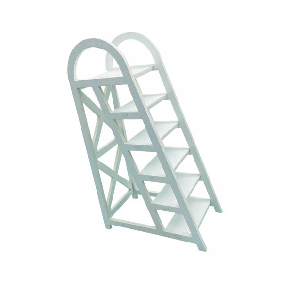 Mini drabina in legno 1/12 per domhi delle bambole, 6 gradini multicolore