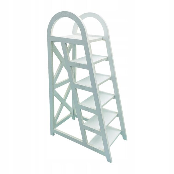 Mini drabina in legno 1/12 per domhi delle bambole, 6 gradini multicolore