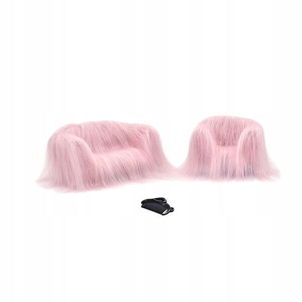 1:12 Domek dla lalek Miniaturowa sofa Meble domowe Model Meble do domku dla lalek różowy