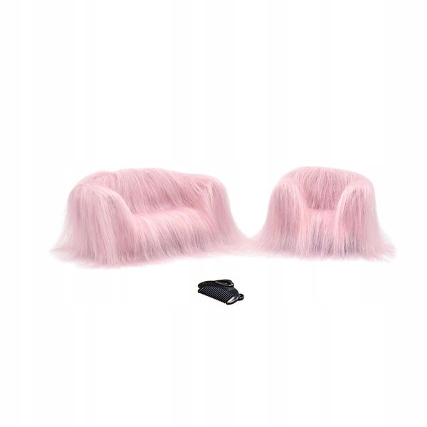 1:12 Domek dla lalek Miniaturowa sofa Meble domowe Model Meble do domku dla lalek różowy