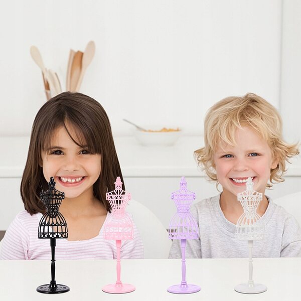 10 weiße Schaufensterpuppen für Puppenkleider – dekorativer Kunststoffständer
