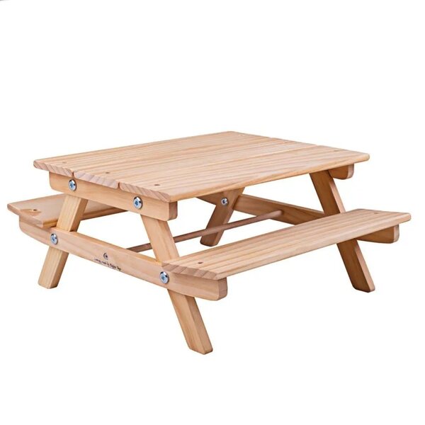 Bigjigs Toys Stolik Holzspielzeug für Puppen, Maße 26 x 16 x 37 cm
