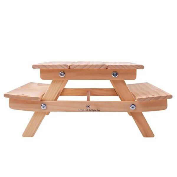 Bigjigs Toys Stolik Holzspielzeug für Puppen, Maße 26 x 16 x 37 cm