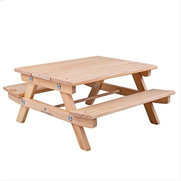 Bigjigs Toys Stolik Holzspielzeug für Puppen, Maße 26 x 16 x 37 cm