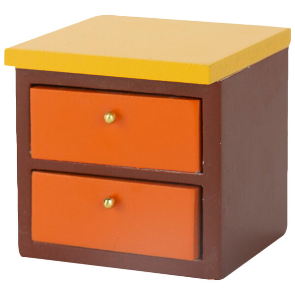 Mini Tavolino Notturno in Legno per Casa delle Bambole, Sicuro e Colorato