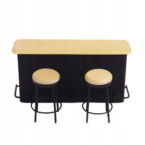 Poppenhuis meubelminiaturen houten barset schaal 1:12
