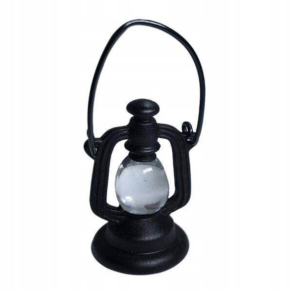 Mini lampada a olio decorativa in resina per case delle bambole e collezionisti