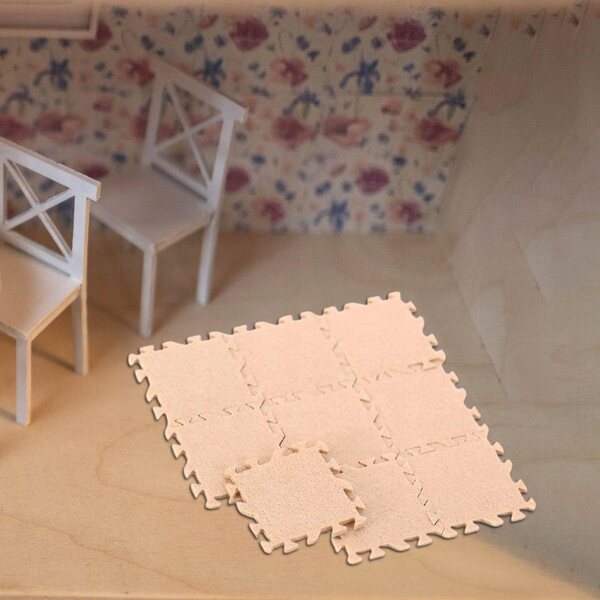 Set 9 Miniature Mattonelle Khaki 1:12 per Casa delle Bambole e Decorazioni