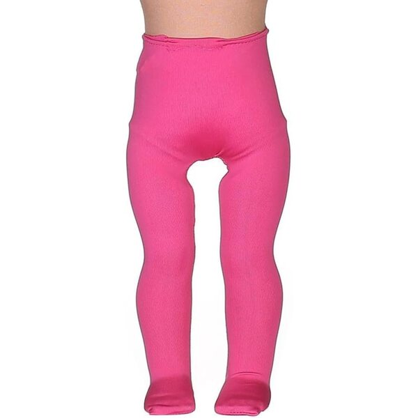 Collant/Leggings per Bambole Americane 46 cm, Pantaloni Casuali Rosso Rosa