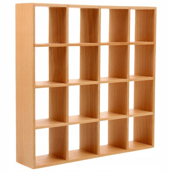 MINI REGAŁ DREWNIANY - MEBEL DO DOMKU DLA LALEK