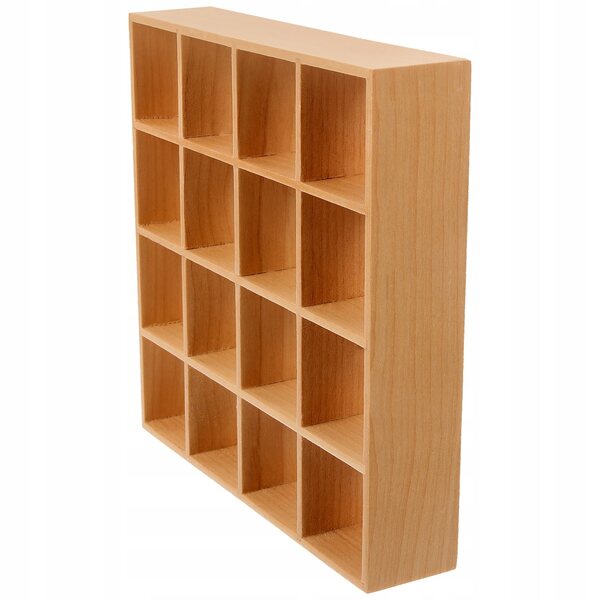 MINI REGAŁ DREWNIANY - MEBEL DO DOMKU DLA LALEK